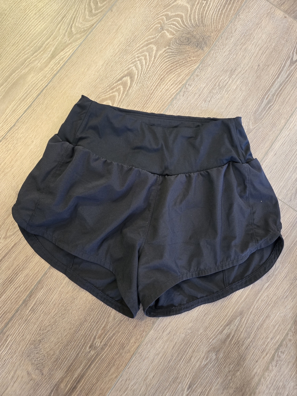 Marika Black Athletic Shorts with High Waistband